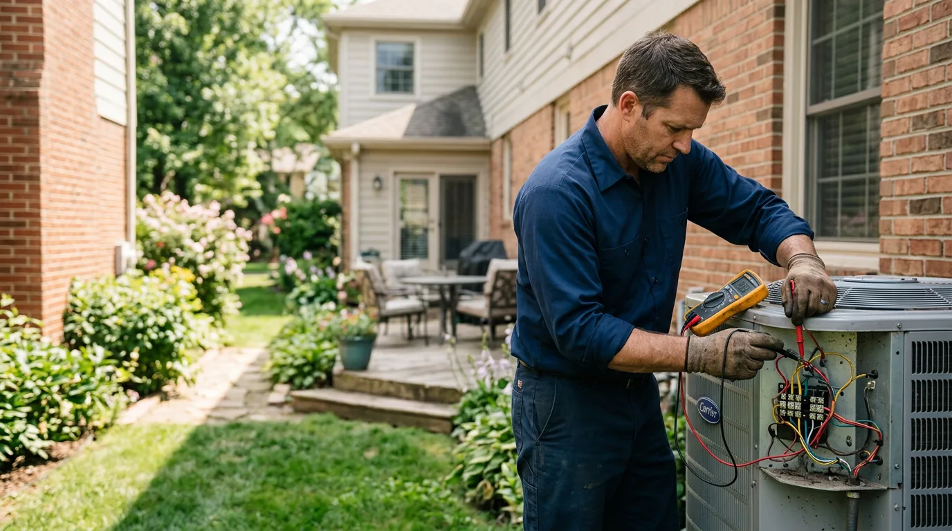 HVAC technician working near Dunlap, CA